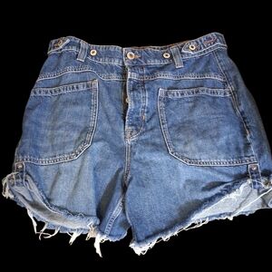 Free People We Thr Free Palmer Denimn Shorts Size 30